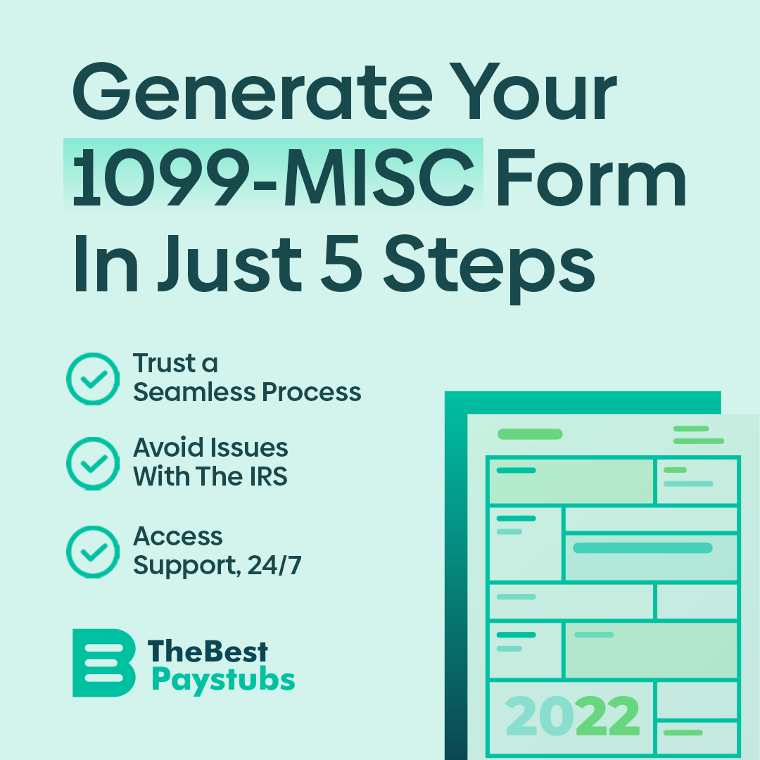 1099 MISC Tax form generator
