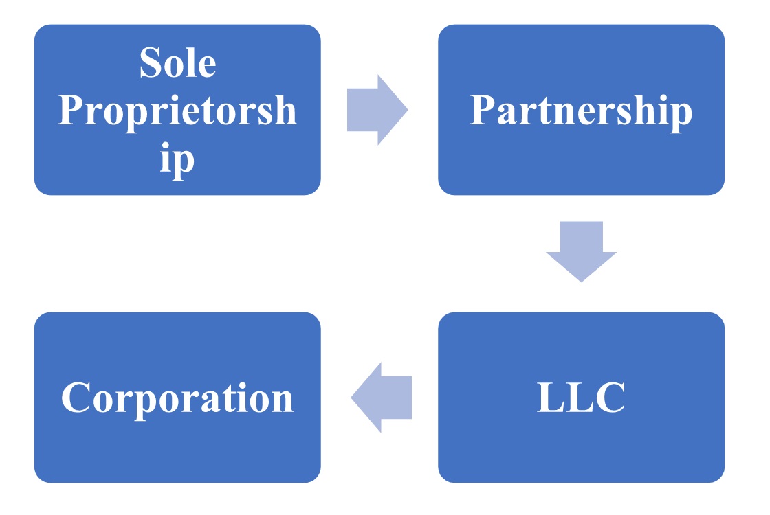 Common business structures in the USA