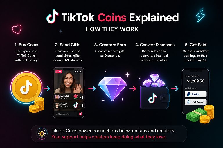 TikTok coins explained